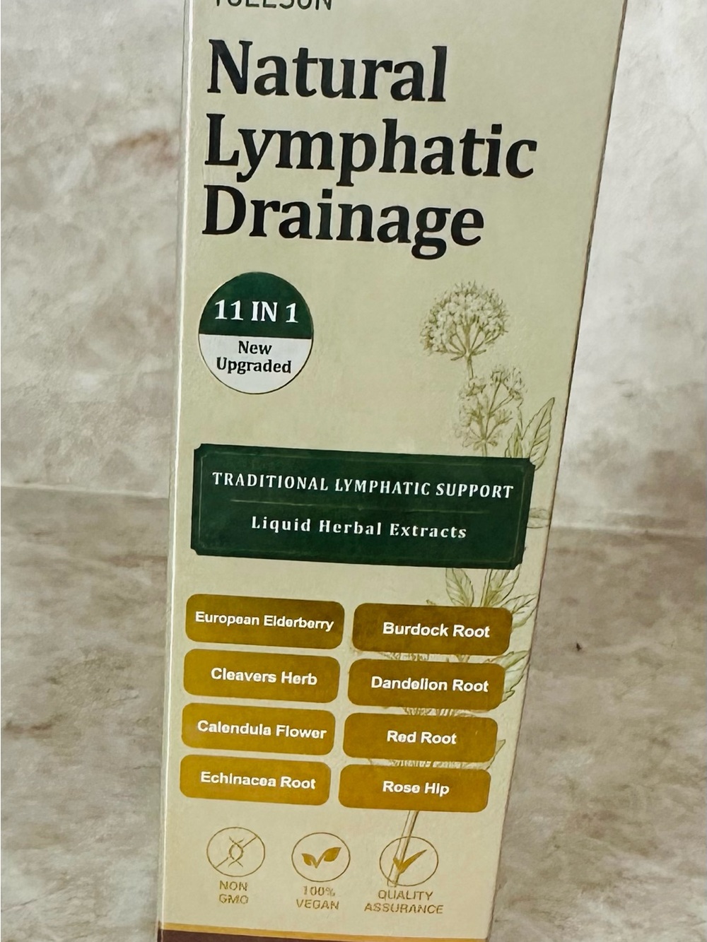 New 90 Day Supply - Natural Lymphatic Drainage Drops Sealed